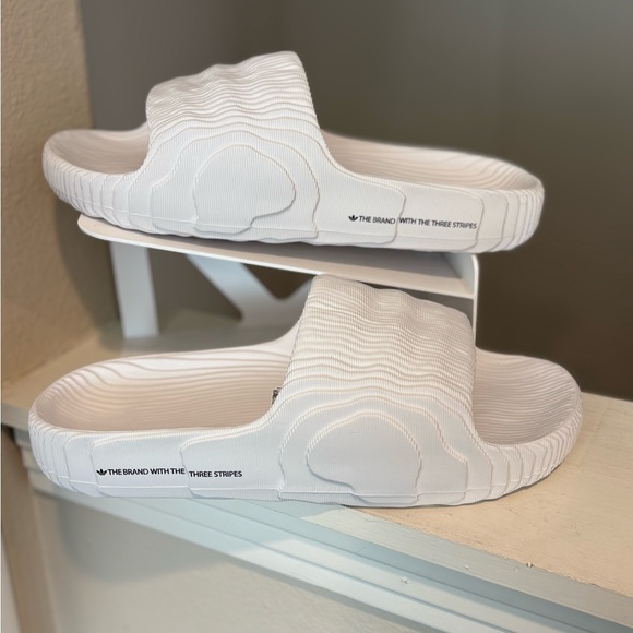 adidas Other - Adidas Mens Size 13 Adilette 22 Mens Casual Slide Crystal White HQ4672